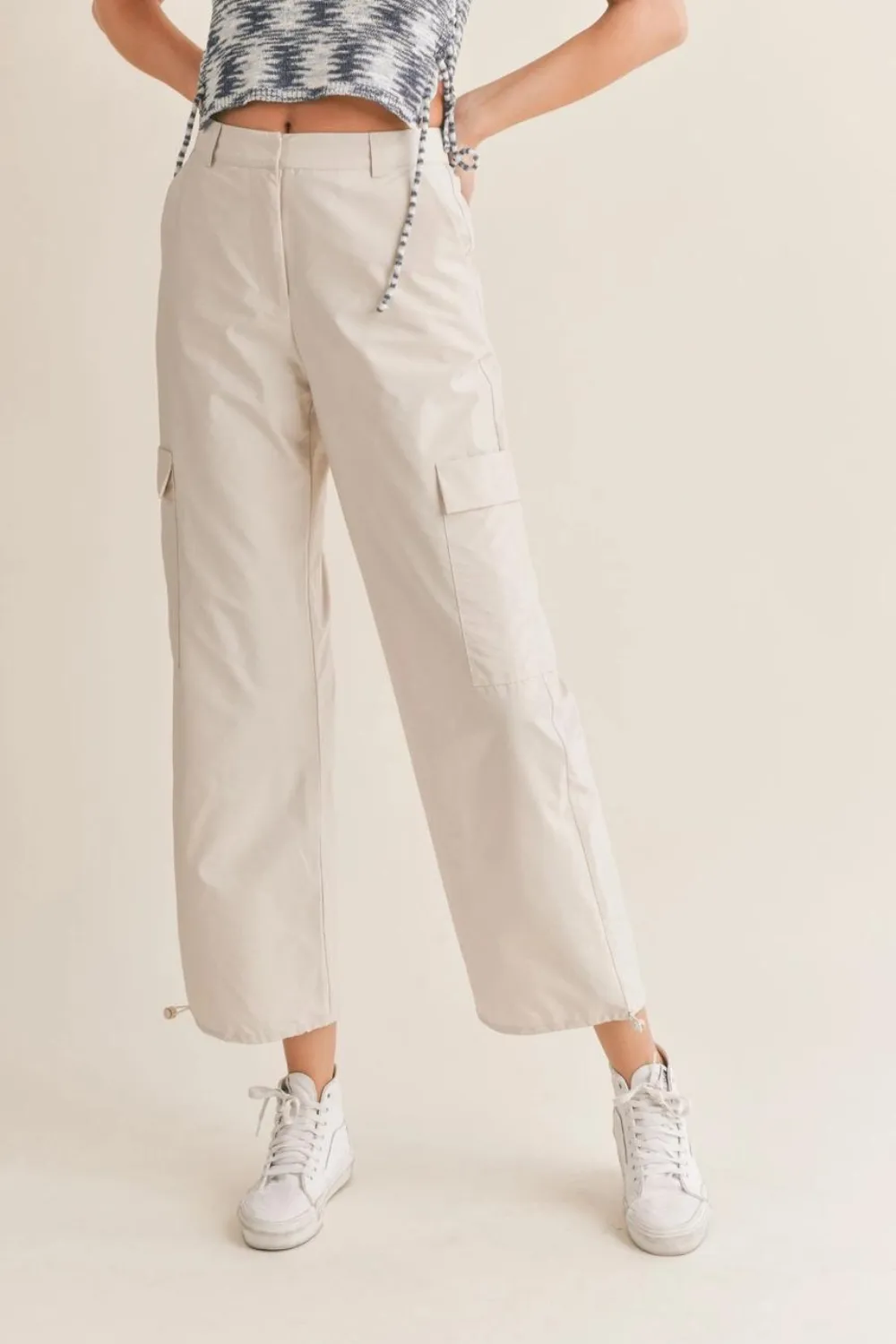 Airy Cargo Nylon Pants