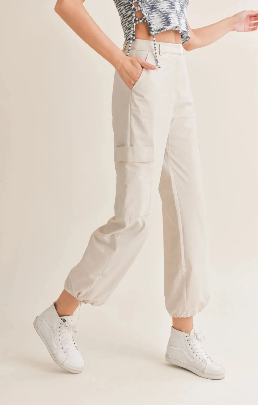 Airy Cargo Nylon Pants