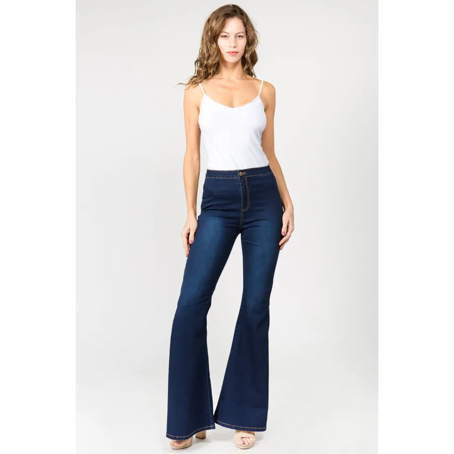 American Bazi Side Slit Flare Jeans