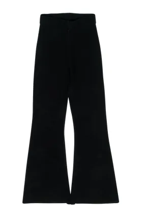 Anthropologie - Black Knitted Bell Bottom Pants Sz XS