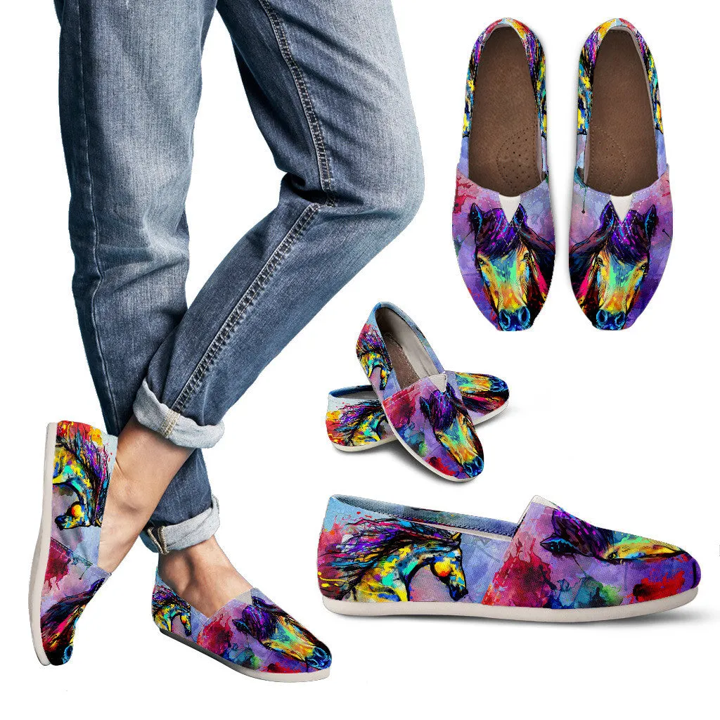 Artistic Horse Casual Shoes