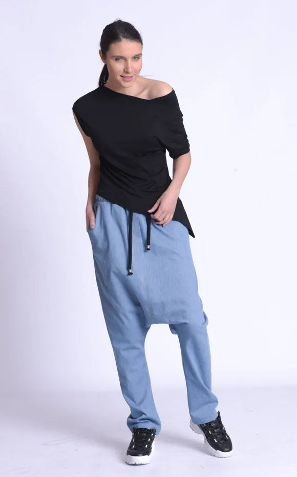 Asymmetric Trendy Open Shoulder Top