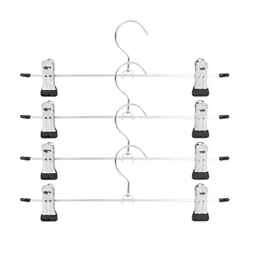 BestValue Go Skirt Pant Boot Hanger with 2 Adjustable Clips, 5-Pack