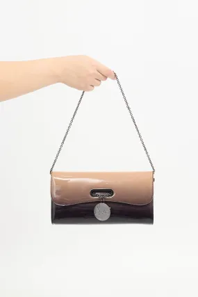 Black & Brown Patent Riviera Bag