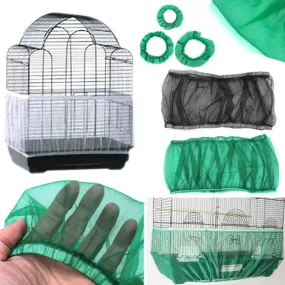 Breathable Nylon Bird Cage Seed Guard Cover