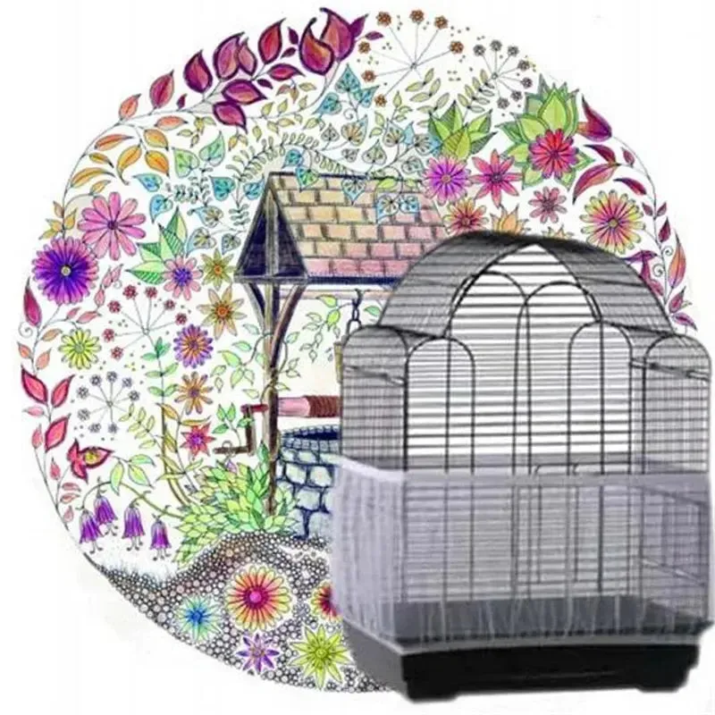 Breathable Nylon Bird Cage Seed Guard Cover