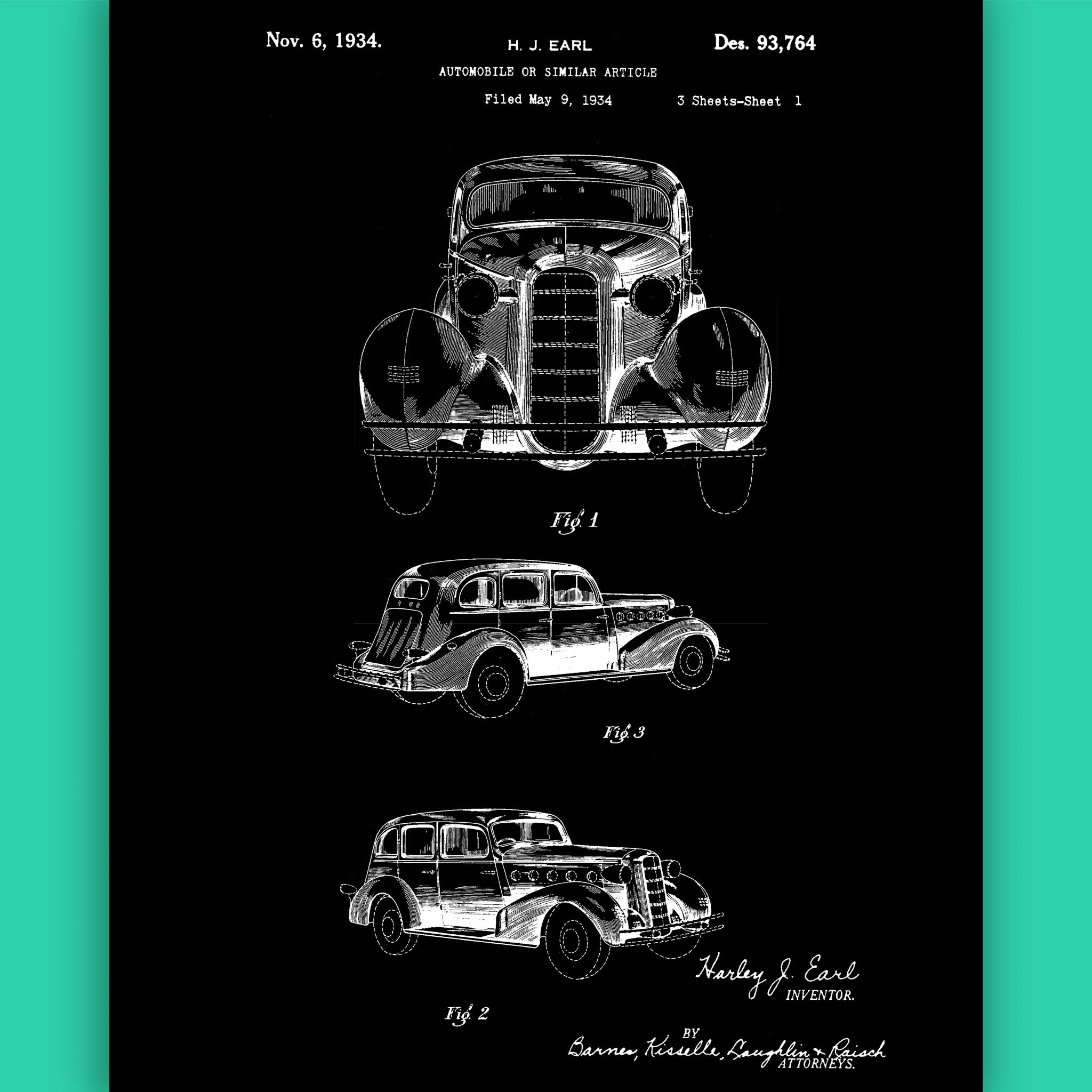 Buick Canvas Patent Print