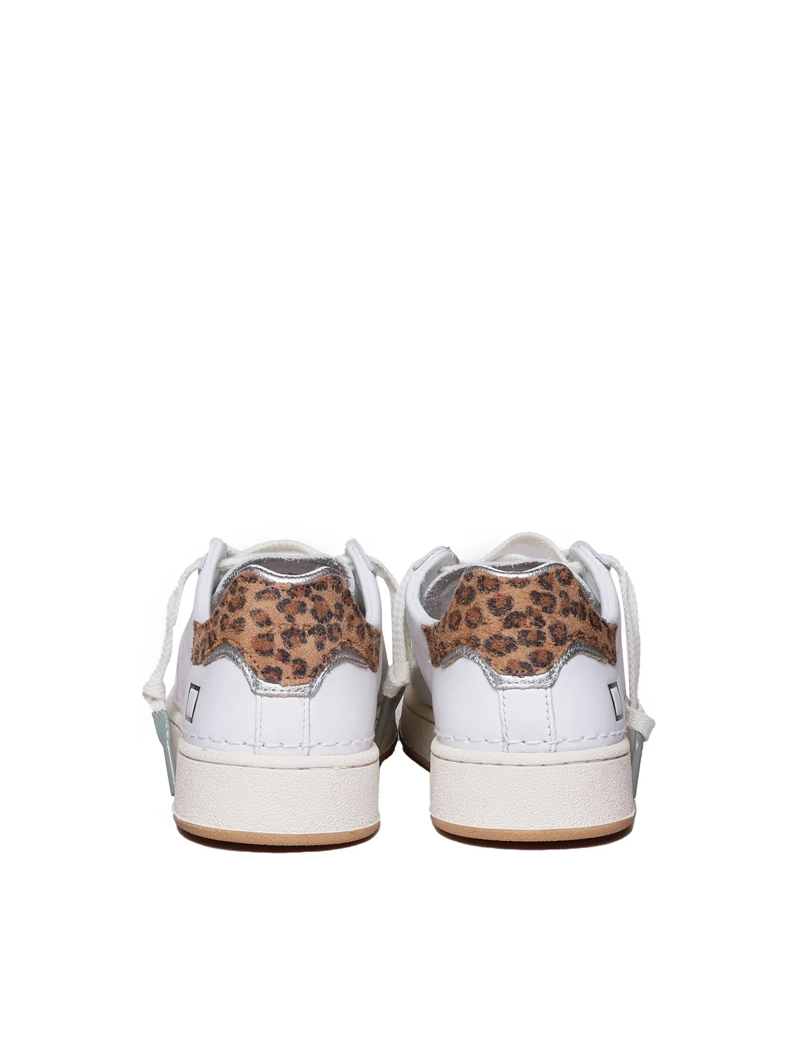 Calfskin White Leopard Sneakers