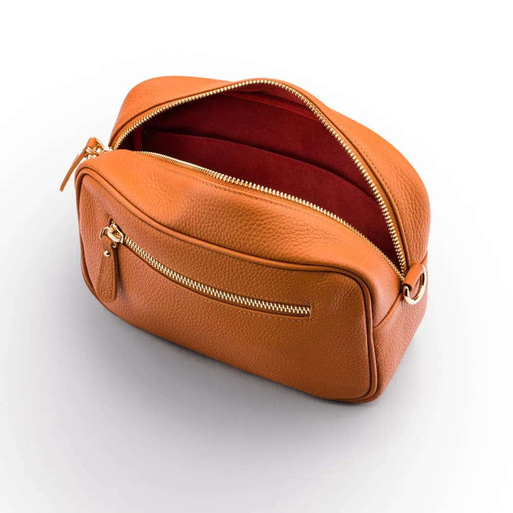 Cross Body Camera Bag - Tan