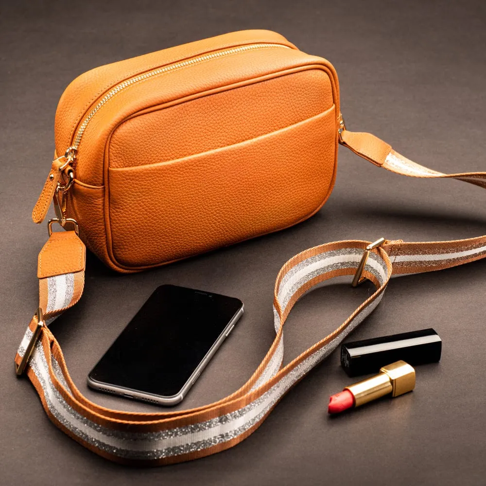 Cross Body Camera Bag - Tan