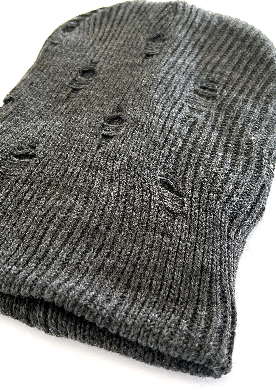 Distressed Fisherman Beanie (Earth or Grey)