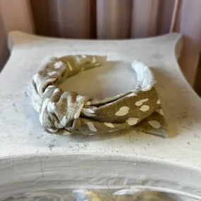 FAWN LINEN BOW HEADBAND