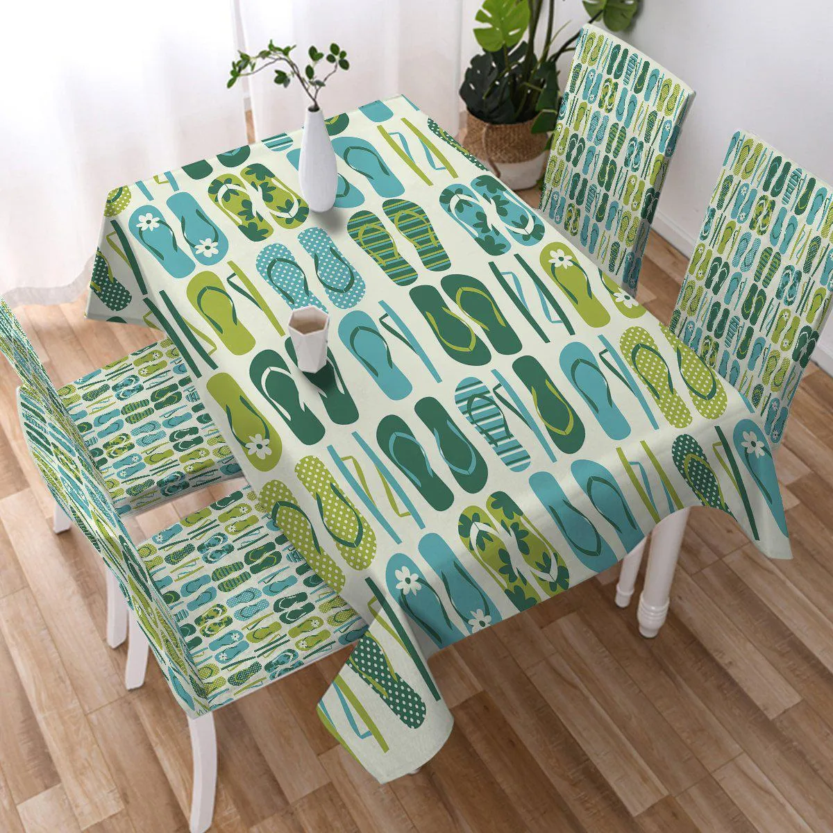 Flip Flop Frenzy Tablecloth