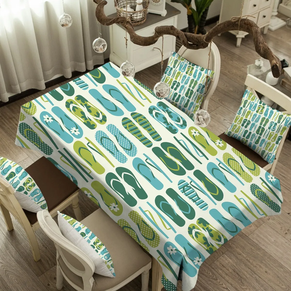 Flip Flop Frenzy Tablecloth