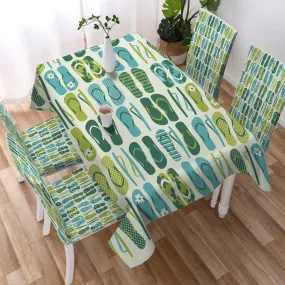 Flip Flop Frenzy Tablecloth