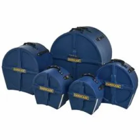 Hardcase HPFUSIONDB 5 Piece Fusion Drum Case Set (Dark Blue)