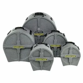 Hardcase HPFUSIONG 5 Piece Fusion Drum Case Set (Granite)