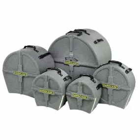 Hardcase HPROCKFUSG 5 Piece Rock/Fusion Drum Case Set (Granite)