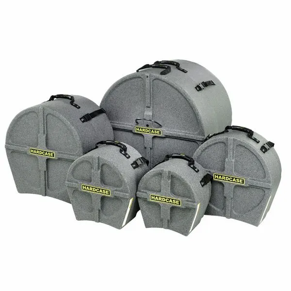 Hardcase HPSTANDARDG 5 Piece Standard Drum Case Set (Granite)