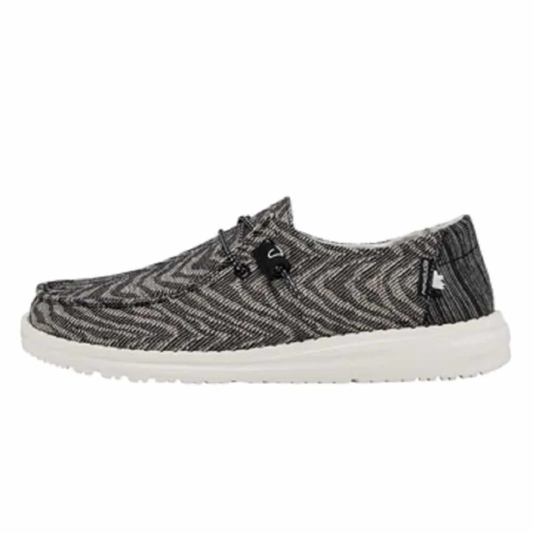 Hey Dude Wendy Woven Zebra Black