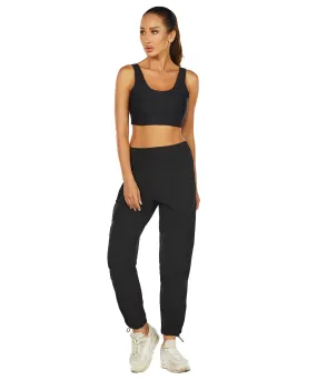 HUGE SPORTS High Waisted Hiking Pants for Women - Black