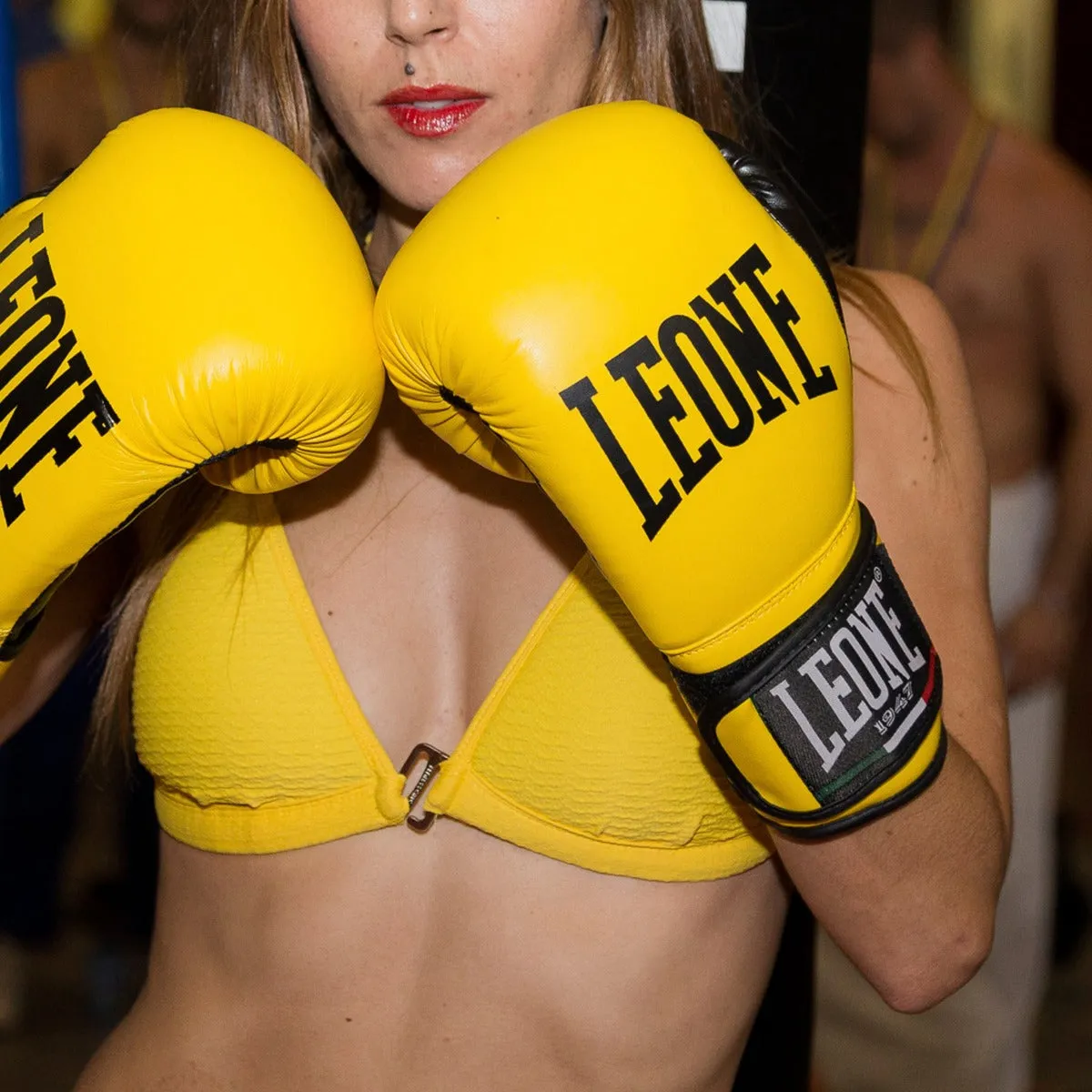 Leone Flash Boxing Gloves Yellow