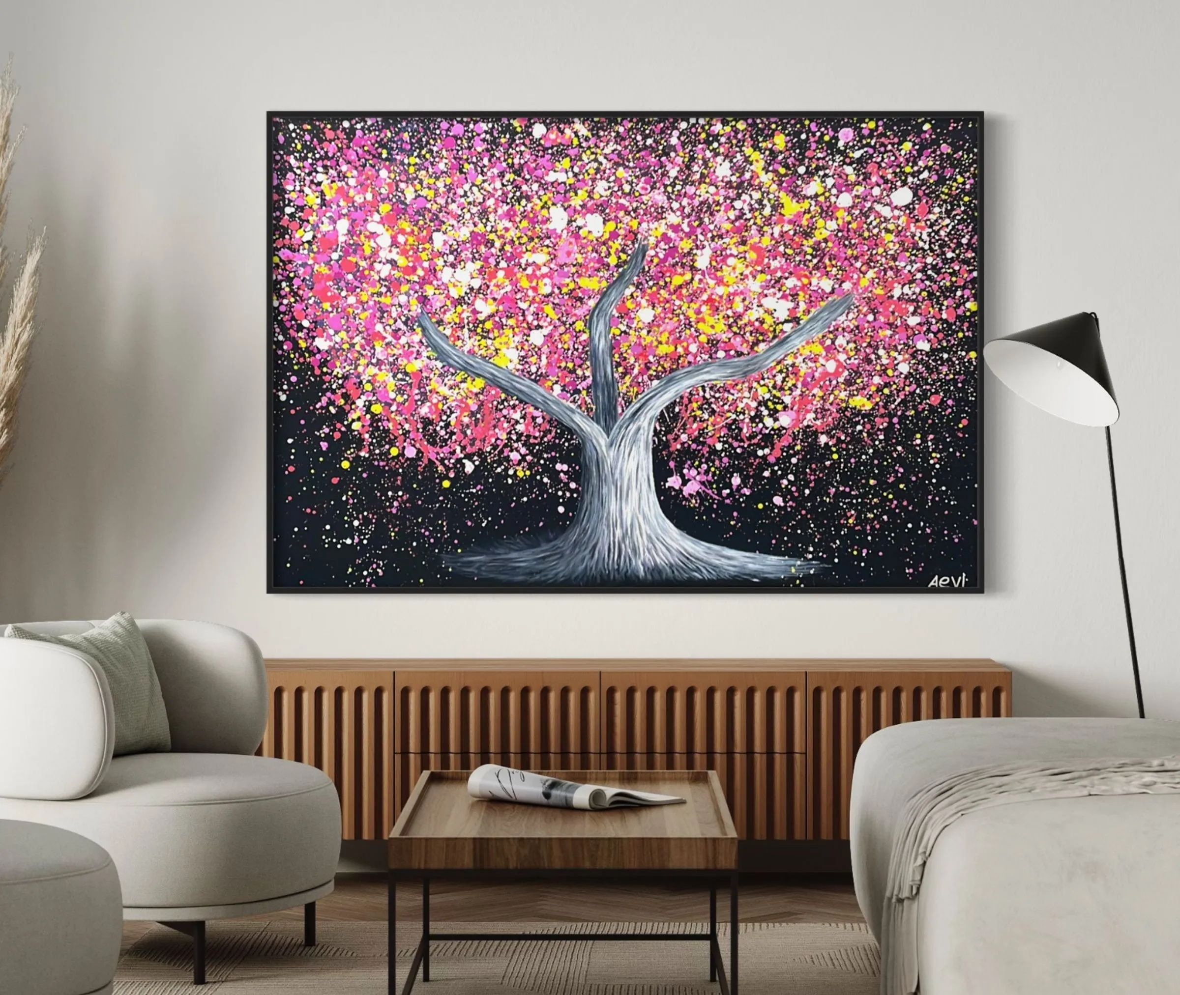 LIMITED EDITION PRINT - Tree of happines - Pink Magic