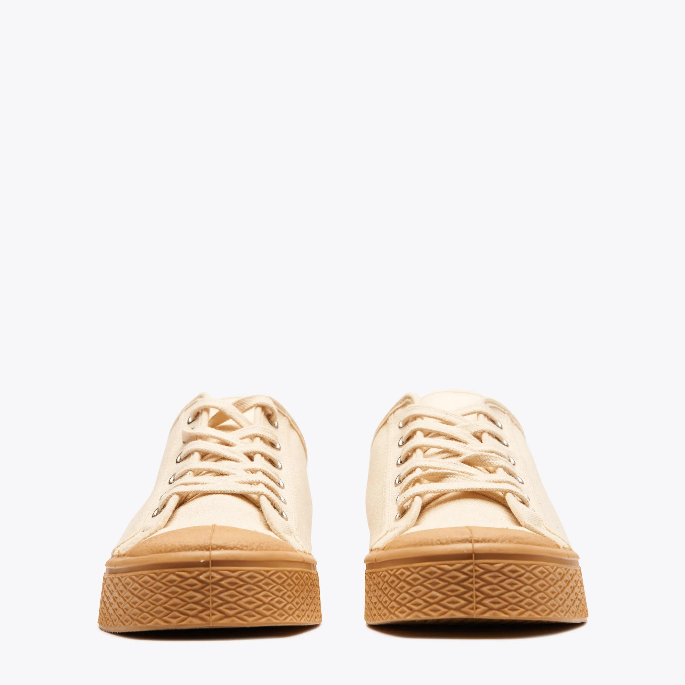 MILITARY GUM LOW TOP - OFF WHITE