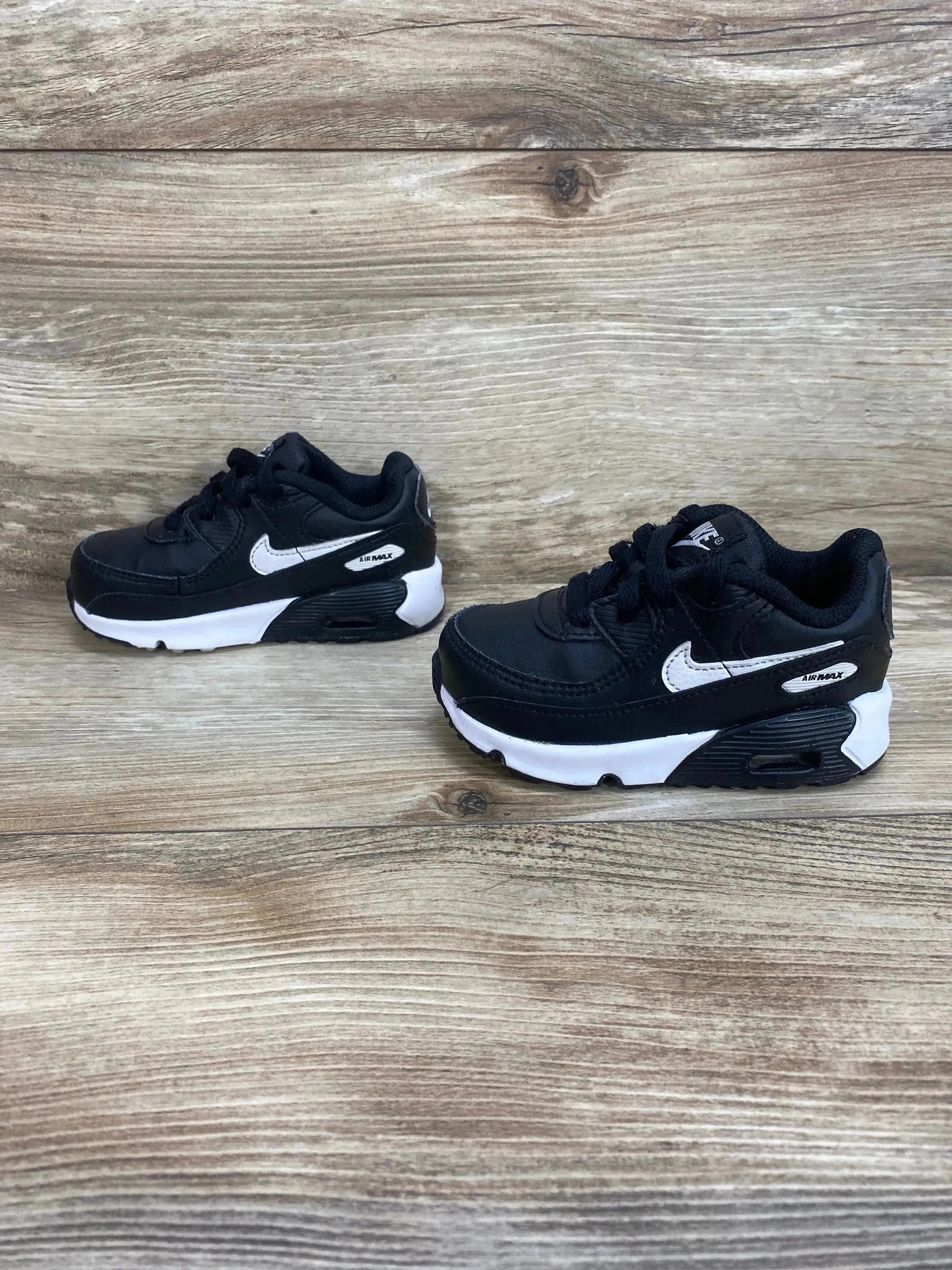 Nike Air Max 90 TD 'Black White' Sneakers sz 6c