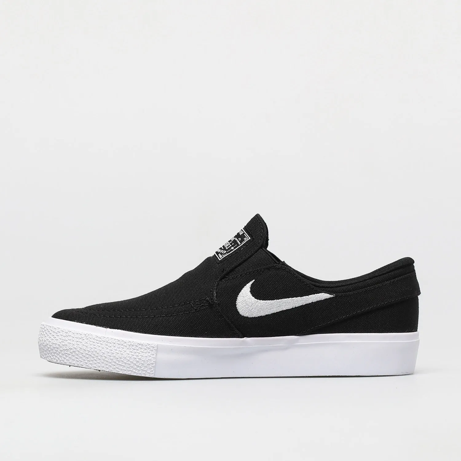 Nike Shoes SB Stefan Janoski Canvas Slip (GS) Youth - Black/White