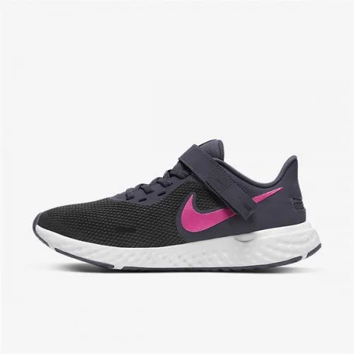 NIKE WOMENS REVOLUTION 5 FLYEASE - BLACK/HYPER PINK-CAVE PURPLE