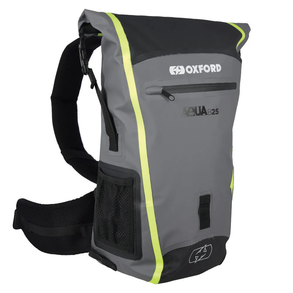 Oxford Aqua B 25 Hydro Backpack Black Grey Fluo