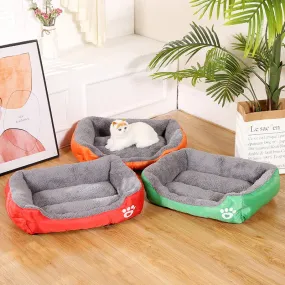 Plush Haven for Your Furry Friend: Large Square Pet Cat Dog Bed - Washable, Waterproof Mat for Summer Comfort, Ideal for Medium to Large Dogs! Explore Premium Pet Supplies!