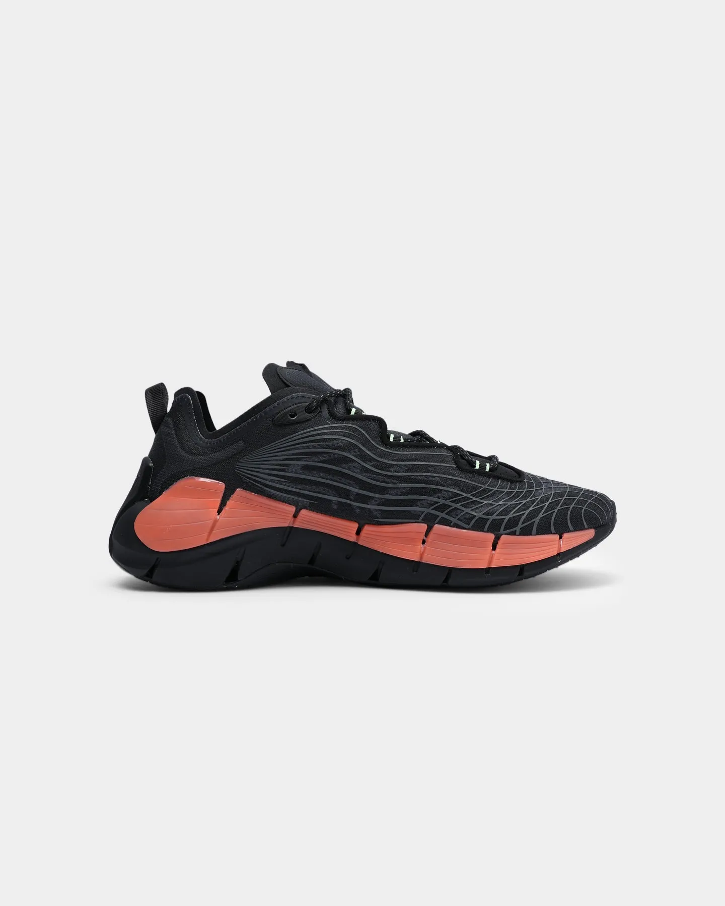 Reebok Zig Kinetica II Black/Orange Flare