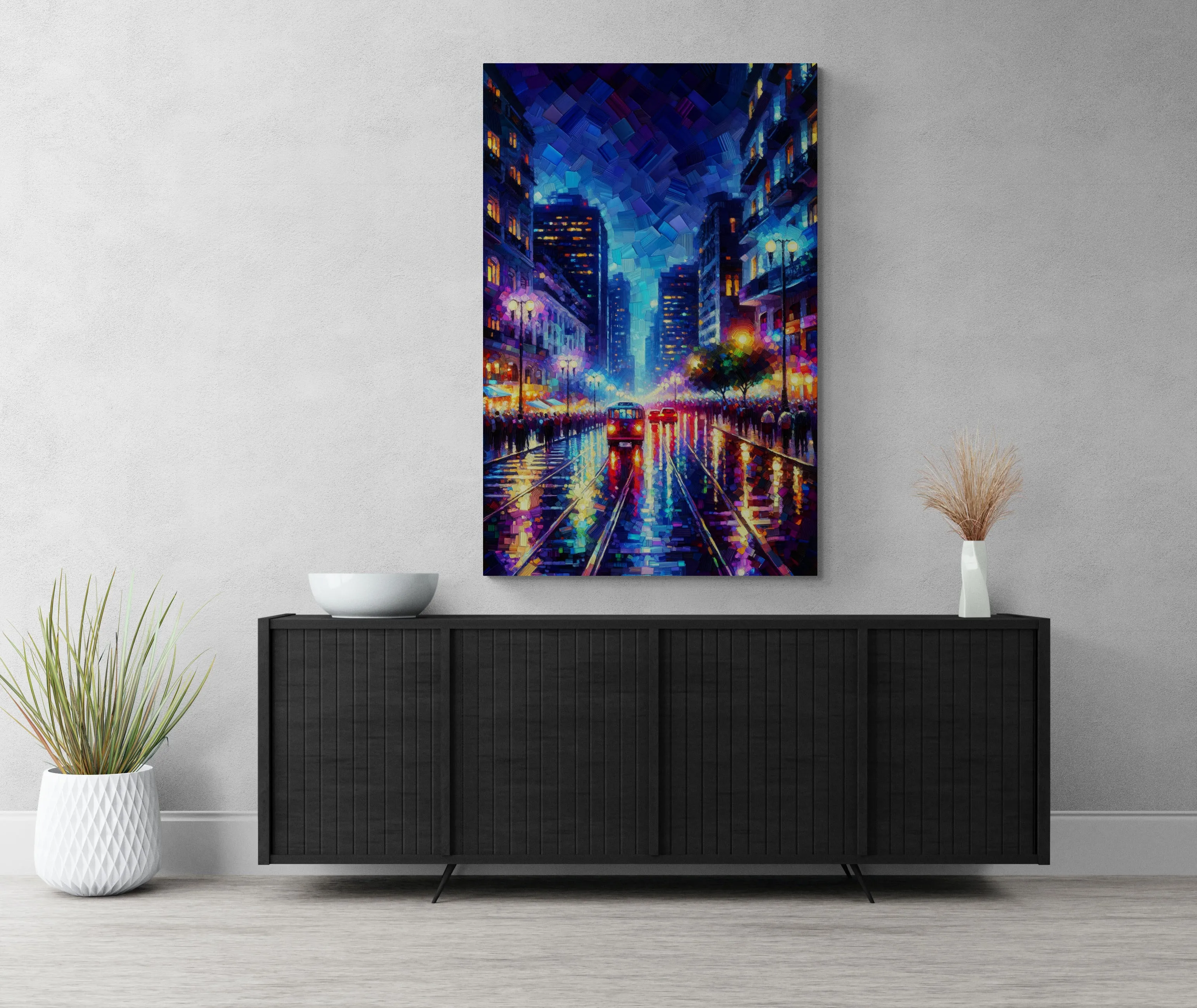 Rio De Janeiro Vibrant Nights Canvas Print