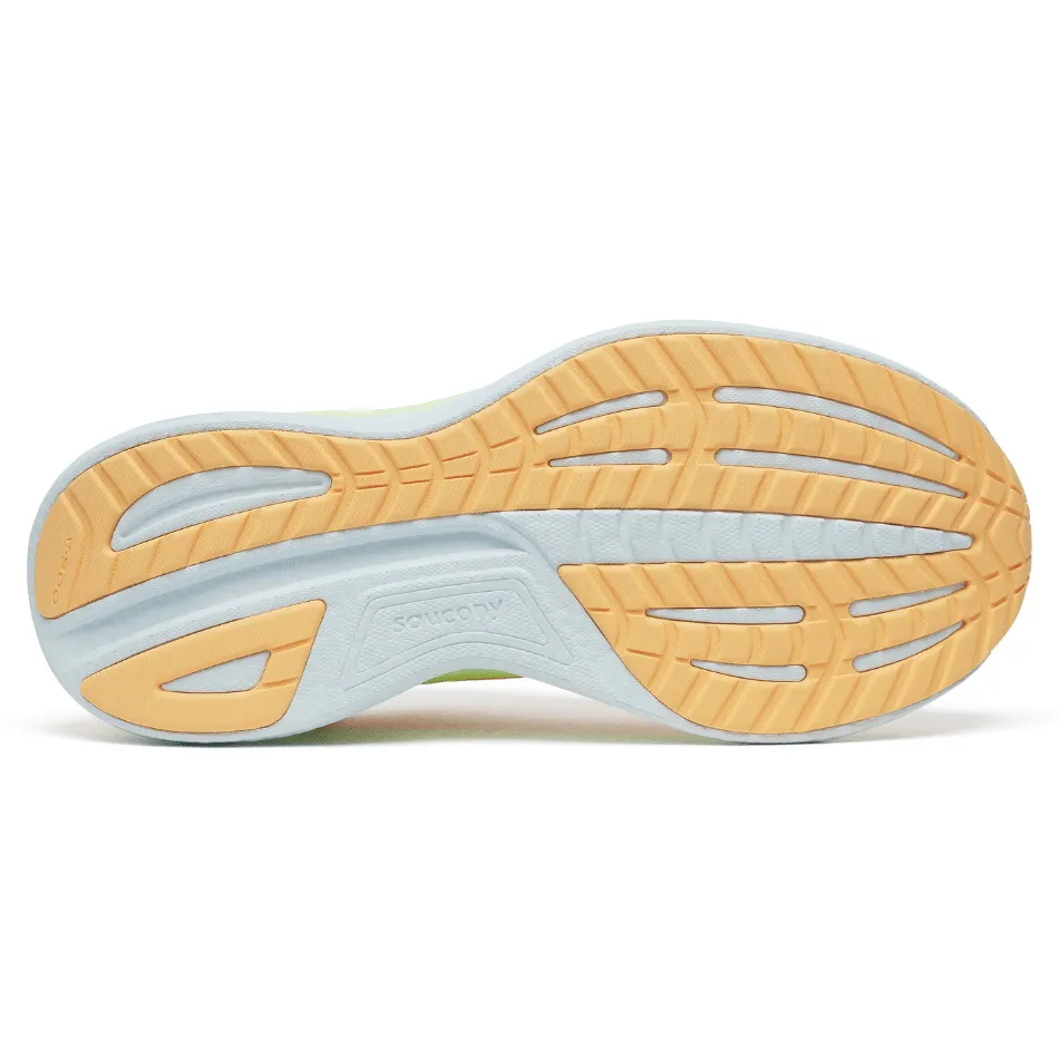 Saucony Women's Ride 18 Running Shoes in Peach/Sunny SS25