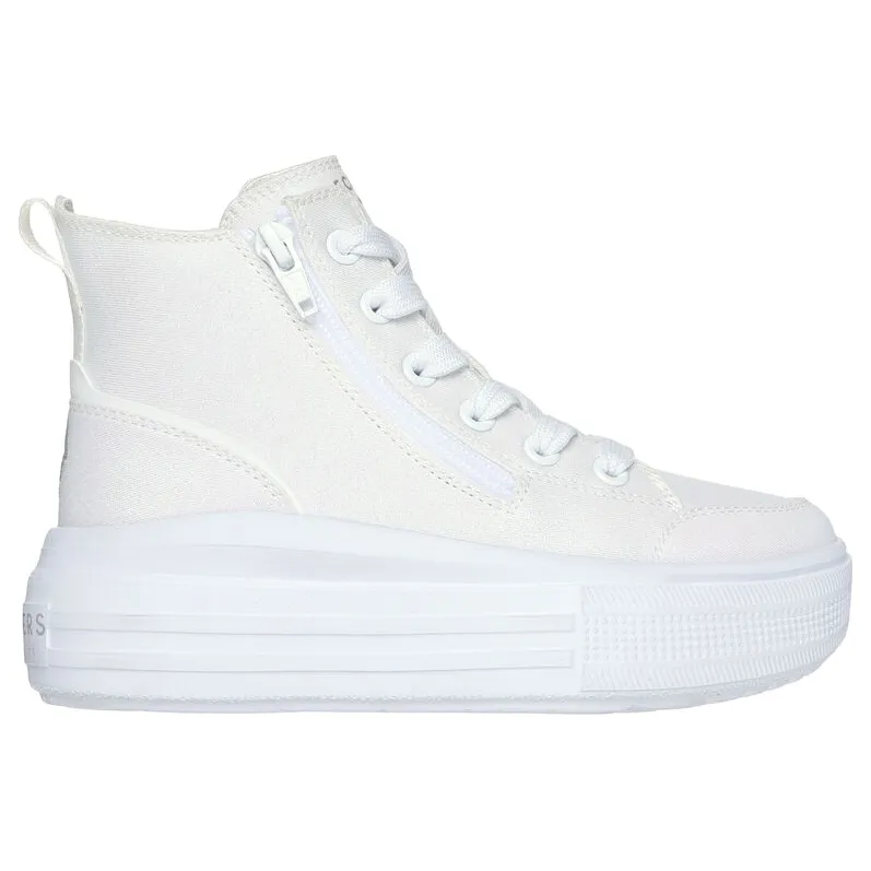 Skechers Girls Boot Hyperlift White