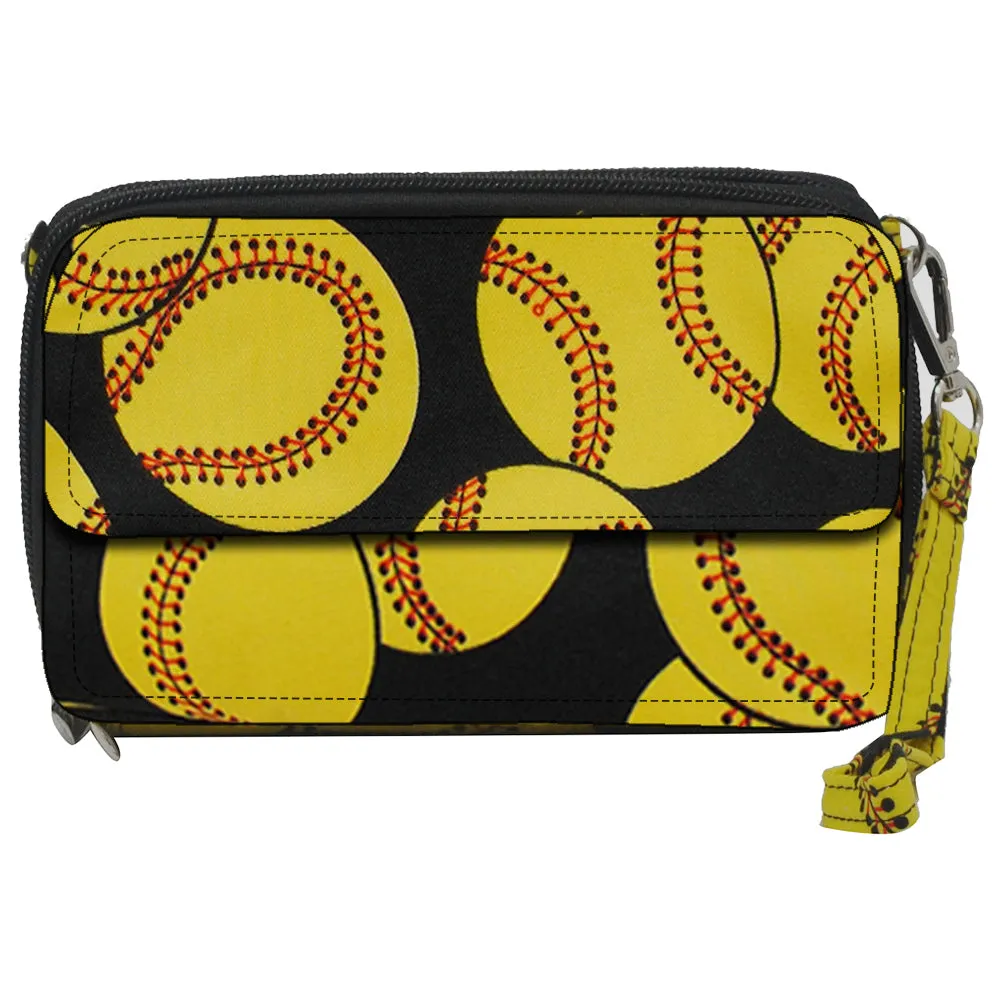 Softball NGIL Canvas All In One Wallet