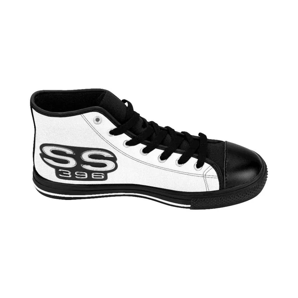 SS 396 Chevelle,Camaro,Nova,Impala Men's High-top Sneakers Classic Muscle Car Guy Gift,lover,Camaro,GTO,firebird,hot rod,Chevrolet,chevy