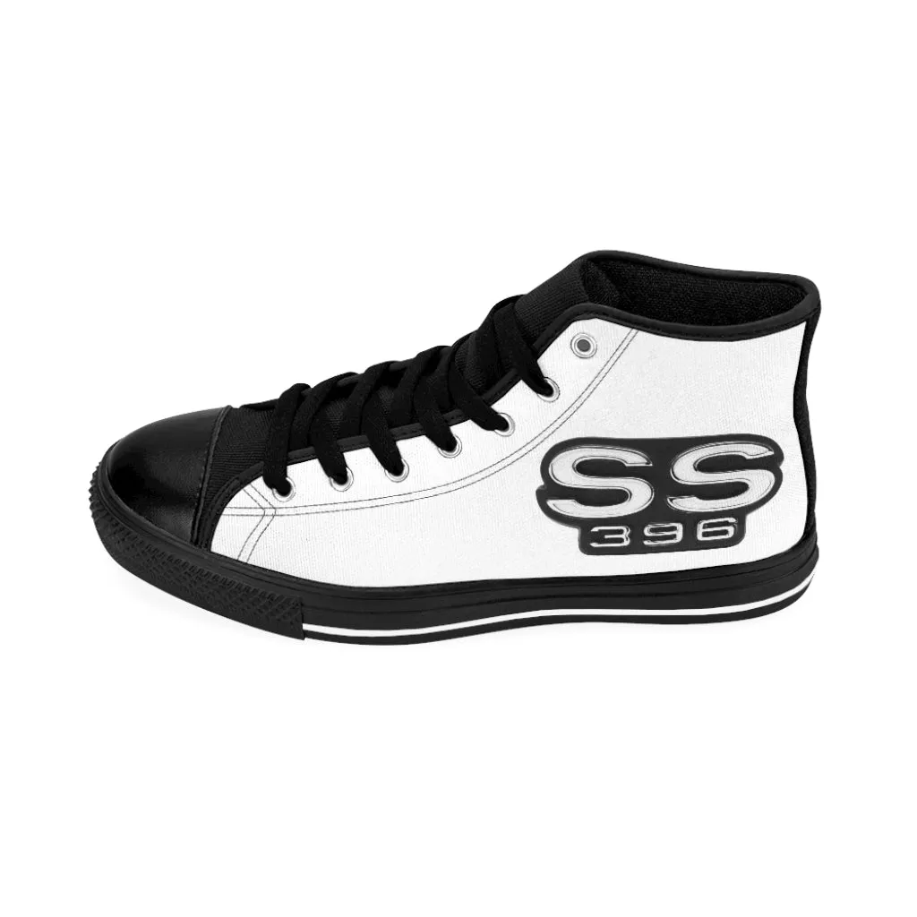 SS 396 Chevelle,Camaro,Nova,Impala Men's High-top Sneakers Classic Muscle Car Guy Gift,lover,Camaro,GTO,firebird,hot rod,Chevrolet,chevy