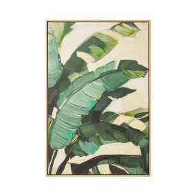 Teal Palms Framed Canvas 62.6x92.6cm