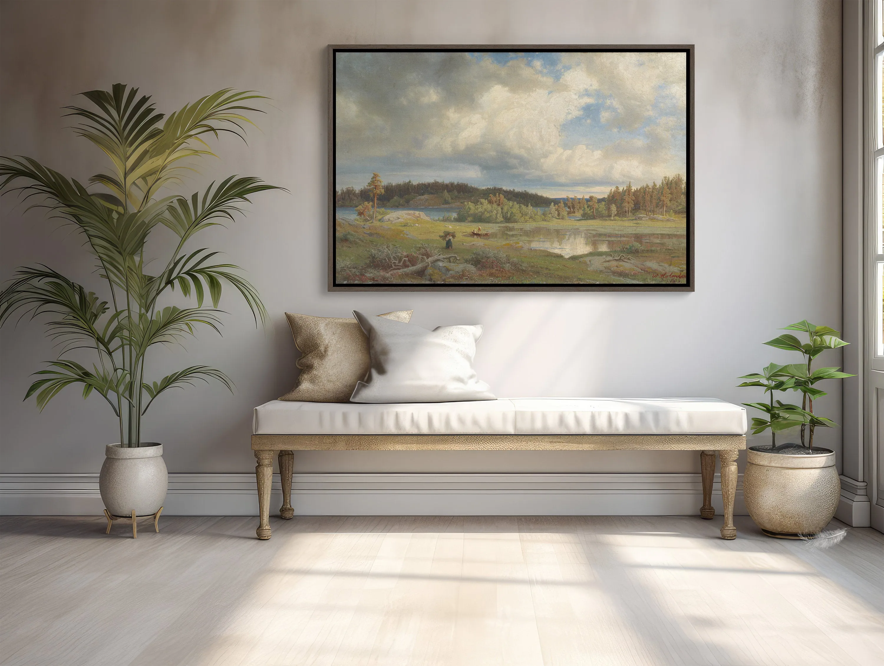 Werner Holmberg Landscape Morning XL Canvas