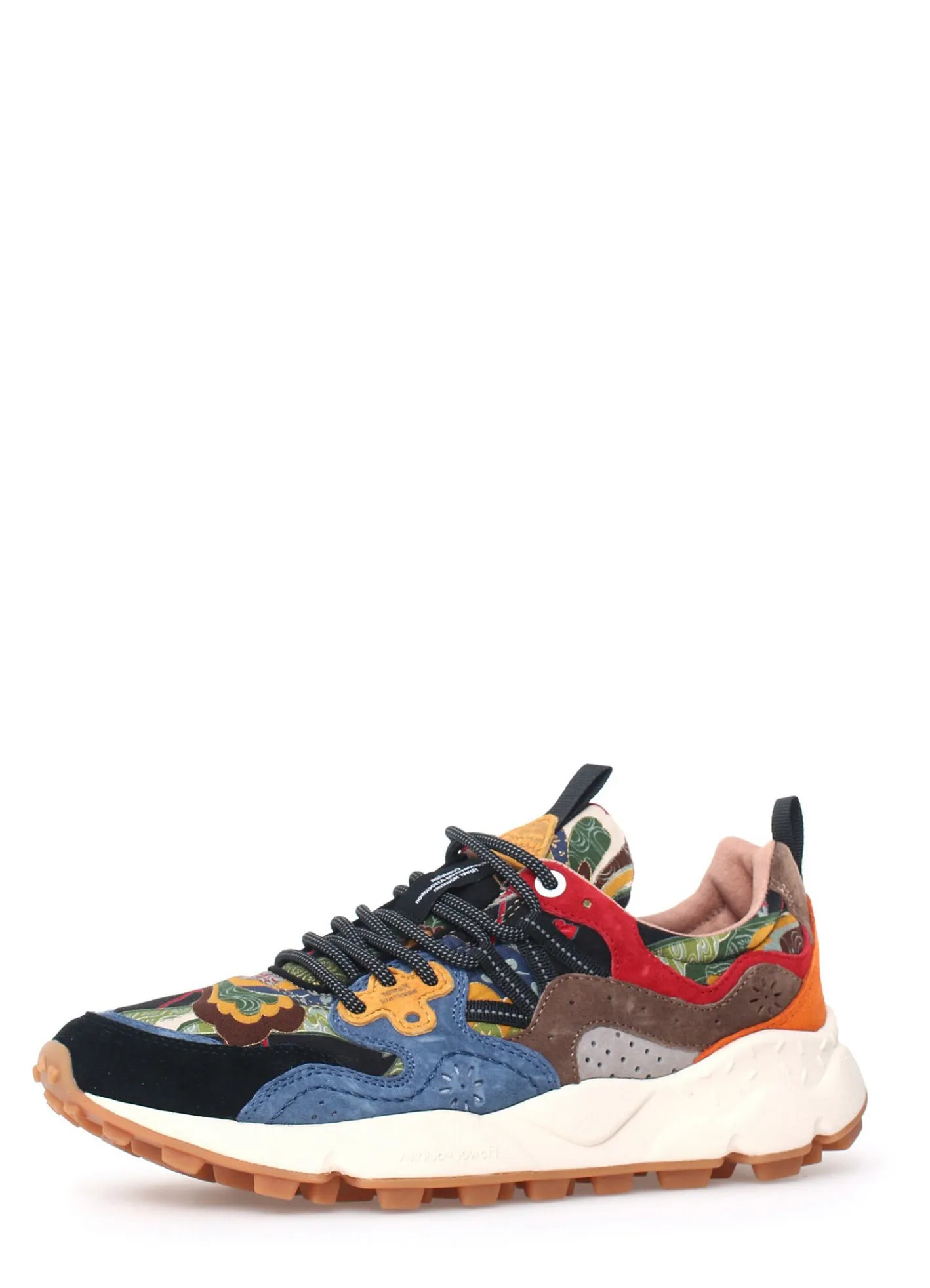 YAMANO 3 | Suede Cabuki Print Sneaker | Multi